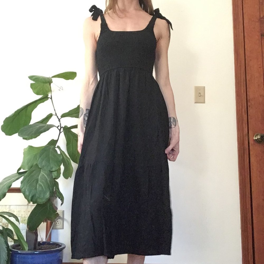 Linen Midi Dress - Picture 1 of 13
